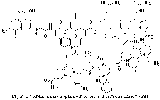 Dynorphin A porcine molecular structure (CAS 80448-90-4)