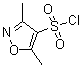 3,5-Dimethylisoxazole-4-sulfonyl chloride molecular structure (CAS 80466-79-1)
