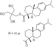 季戊四醇松香酸酯分子结构 (CAS 8050-26-8)