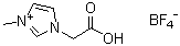 1-(Carboxymethyl)-3-methylimidazolium tetrafluoroborate molecular structure (CAS 805228-42-6)