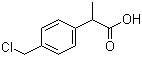 结构式 CAS# 80530-55-8, 2-(4'-氯甲基苯基)丙酸