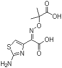 2-[(2-Aminothiazol-4-yl)carboxymethyleneaminooxy]-2-methylpropionic acid molecular structure (CAS 80542-76-3)