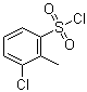 3-Chloro-2-methylbenzenesulfonyl chloride molecular structure (CAS 80563-86-6)