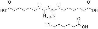 2,4,6-Tri-(6-aminocaproic acid)-1,3,5-triazine  molecular structure (CAS 80584-91-4)