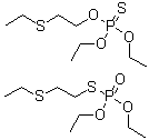 structure of CAS# 8065-48-3, Mercaptofos;Phosphorothioic acid O,O-diethyl O-[2-(ethylthio)ethyl] ester mixture with O,O-diethyl S-[2-(ethylthio)ethyl]phosphorothioate; Septox; Systox
