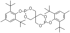 Bis(2,6-di-ter-butyl-4-methylphenyl)pentaerythritol-diphosphite molecular structure (CAS 80693-00-1)