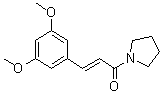 structure of CAS# 807372-38-9, (2E)-3-(3,5-Dimethoxyphenyl)-1-(1-pyrrolidinyl)-2-propen-1-one