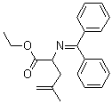 结构式 CAS# 80741-44-2, 2-[(二苯基亚甲基)氨基]-4-甲基-4-戊烯酸乙酯