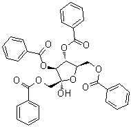 alpha-D-Fructofuranose 1,3,4,6-tetrabenzoate molecular structure (CAS 80763-56-0)