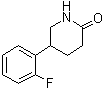 structure of CAS# 80942-15-0, 5-(2-Fluorophenyl)-2-piperidinone