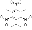 结构式 CAS# 81-15-2, 二甲苯麝香; 2,4,6-三硝基-1,3-二甲基-5-叔丁基苯