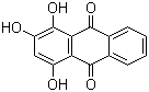 structure of CAS# 81-54-9, Purpurin;1,2,4-Trihydroxy-9,10-anthraquinone; 1,2,4-Trihydroxyanthraquinone; Hydroxylizaric acid; NSC 10447; Purpurine; SmokeBrown G; Verantin