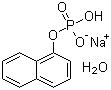 1-Naphthyl phosphate monosodium salt monohydrate molecular structure (CAS 81012-89-7)