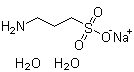 3-氨基-1-丙烷磺酸单钠盐二水合物分子结构 (CAS 81028-90-2)