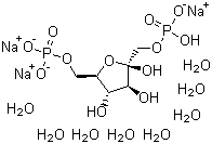 1,6-二磷酸果糖三钠盐(八水合物)分子结构 (CAS 81028-91-3)