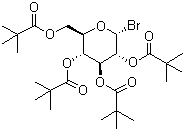 2,3,4,6-Tetra-O-pivaloyl-alpha-D-glucopyranosyl bromide molecular structure (CAS 81058-27-7)