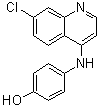 7-氯-4-(4-羟基苯胺基)喹啉分子结构 (CAS 81099-86-7)