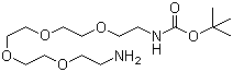 16-Amino-5,8,11,14-tetraoxa-2-azahexadecanoic acid 1,1-dimethylethyl ester molecular structure (CAS 811442-84-9)
