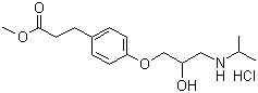 Esmolol hydrochloride molecular structure (CAS 81161-17-3)