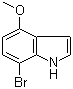 7-Bromo-4-methoxyindole molecular structure (CAS 81224-16-0)