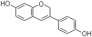 structure of CAS# 81267-65-4, Phenoxodiol;Dehydroequol; 3-(4-Hydroxyphenyl)-2H-1-benzopyran-7-ol