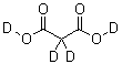 结构式 CAS# 813-56-9, 丙二酸-d<sub>4</sub>