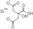柠檬酸锶分子结构 (CAS 813-97-8)