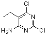 2,6-Dichloro-5-ethyl-4-pyrimidinamine molecular structure (CAS 81316-68-9)