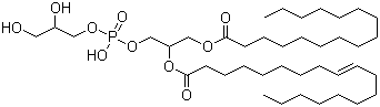 1-Palmitoyl-2-oleoyl-phosphatidylglycerol molecular structure (CAS 81490-05-3)