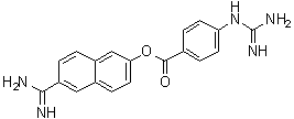 结构式 CAS# 81525-10-2, 萘莫司他