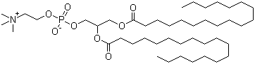 Distearoyl phosphatidylcholine molecular structure (CAS 816-94-4)