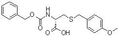结构式 CAS# 816446-81-8, S-(4-甲氧基苄基)-N-苄氧羰基-D-半胱氨酸