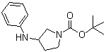 3-(Phenylamino)-1-pyrrolidinecarboxylic acid 1,1-dimethylethyl ester molecular structure (CAS 816468-24-3)