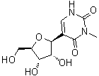 3-Methyl-5-beta-D-ribofuranosyl-2,4(1H,3H)-pyrimidinedione molecular structure (CAS 81691-06-7)