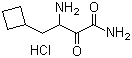 structure of CAS# 817169-86-1, 3-Amino-4-cyclobutyl-2-oxobutanamide hydrochloride