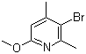 3-Bromo-6-methoxy-2,4-dimethylpyridine molecular structure (CAS 819069-57-3)