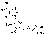 structure of CAS# 81921-35-9, N-Methyl-5'-adenylic acid disodium salt