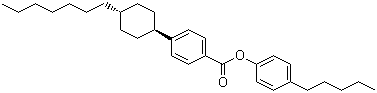4-Pentylphenyl 4-trans-(4-heptylcyclohexyl)benzoate molecular structure (CAS 81929-47-7)