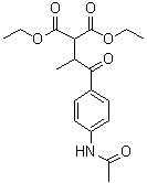 [2-[4-(Acetylamino)phenyl]-1-methyl-2-oxoethyl]propanedioic acid diethyl ester molecular structure (CAS 81937-39-5)