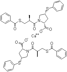Zofenopril calcium molecular structure (CAS 81938-43-4)