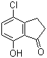 structure of CAS# 81945-10-0, 4-Chloro-7-hydroxyindan-1-one;4-Chloro-2,3-dihydro-7-hydroxy-1H-inden-1-one
