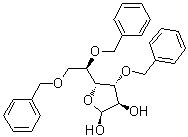 3,5,6-三-O-苄基-alpha-D-呋喃葡萄糖分子结构 (CAS 81969-62-2)
