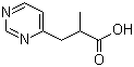 结构式 CAS# 819850-15-2, 2-甲基-3-嘧啶-4-基丙酸