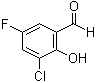 structure of CAS# 82128-69-6, 3-Chloro-5-fluoro-2-hydroxybenzaldehyde;5-Fluoro-2-hydroxy-3-chlorobenzaldehyde