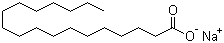 structure of CAS# 822-16-2, Sodium stearate;Octadecanoic acid sodium salt; Stearic acid sodium salt