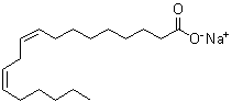 亚油酸钠分子结构 (CAS 822-17-3)