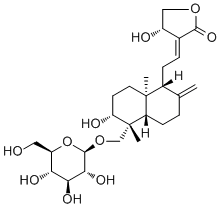 穿心莲内酯苷分子结构 (CAS 82209-76-5)