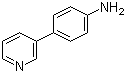 structure of CAS# 82261-42-5, 4-(3-Pyridinyl)benzenamine;3-(p-Aminophenyl)pyridine; 3-(4-Aminophenyl)pyridine; 4-(3-Pyridyl)aminobenzene; 4-(3-Pyridyl)aniline; 4-(Pyridin-3-yl)aniline; 4-(Pyridin-3-yl)phenylamine