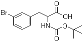 structure of CAS# 82278-95-3, 3-Bromo-N-[(tert-butoxy)carbonyl]phenylalanine;3-Bromo-N-[(1,1-dimethylethoxy)carbonyl]-DL-phenylalanine