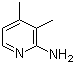 结构式 CAS# 823-39-2, 2-氨基-3,4-二甲基吡啶